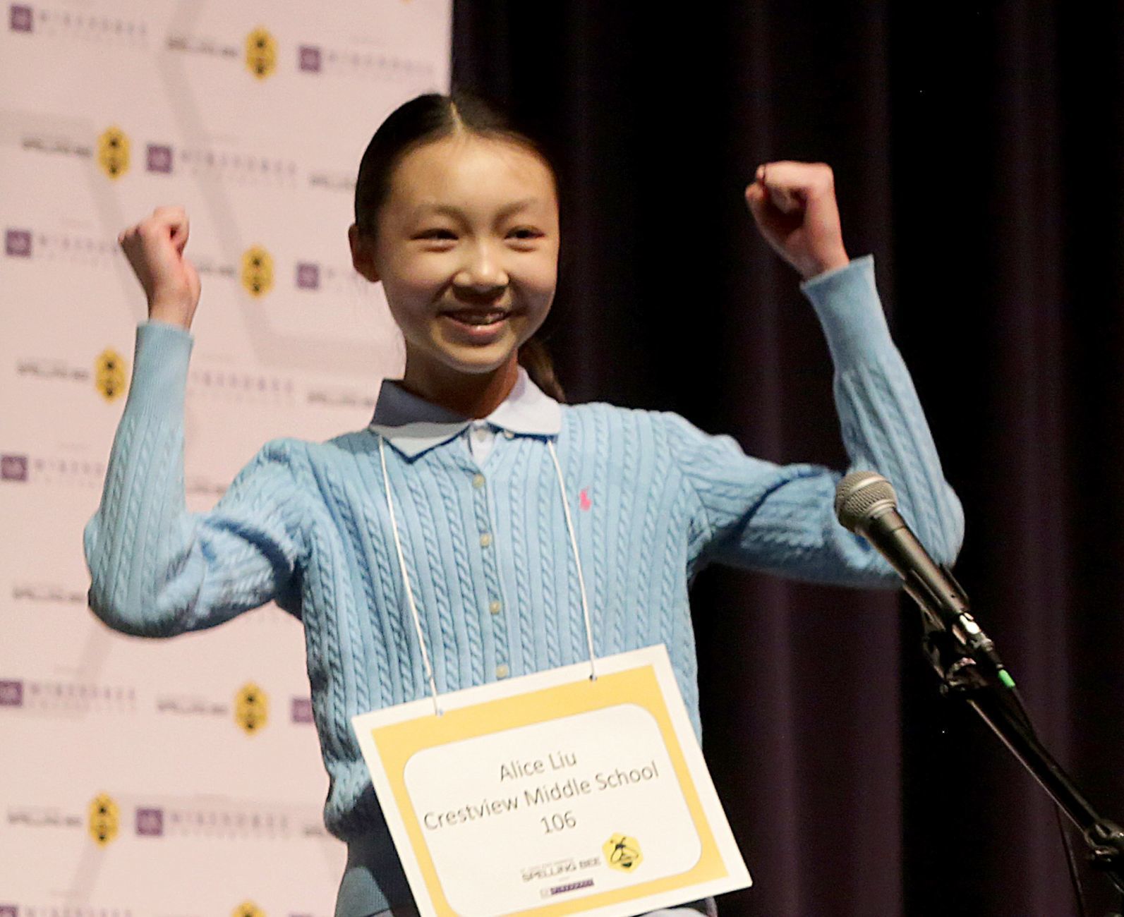 Alice Liu wins the 33rd Annual St. Louis
Post-Dispatch Spelling Bee
